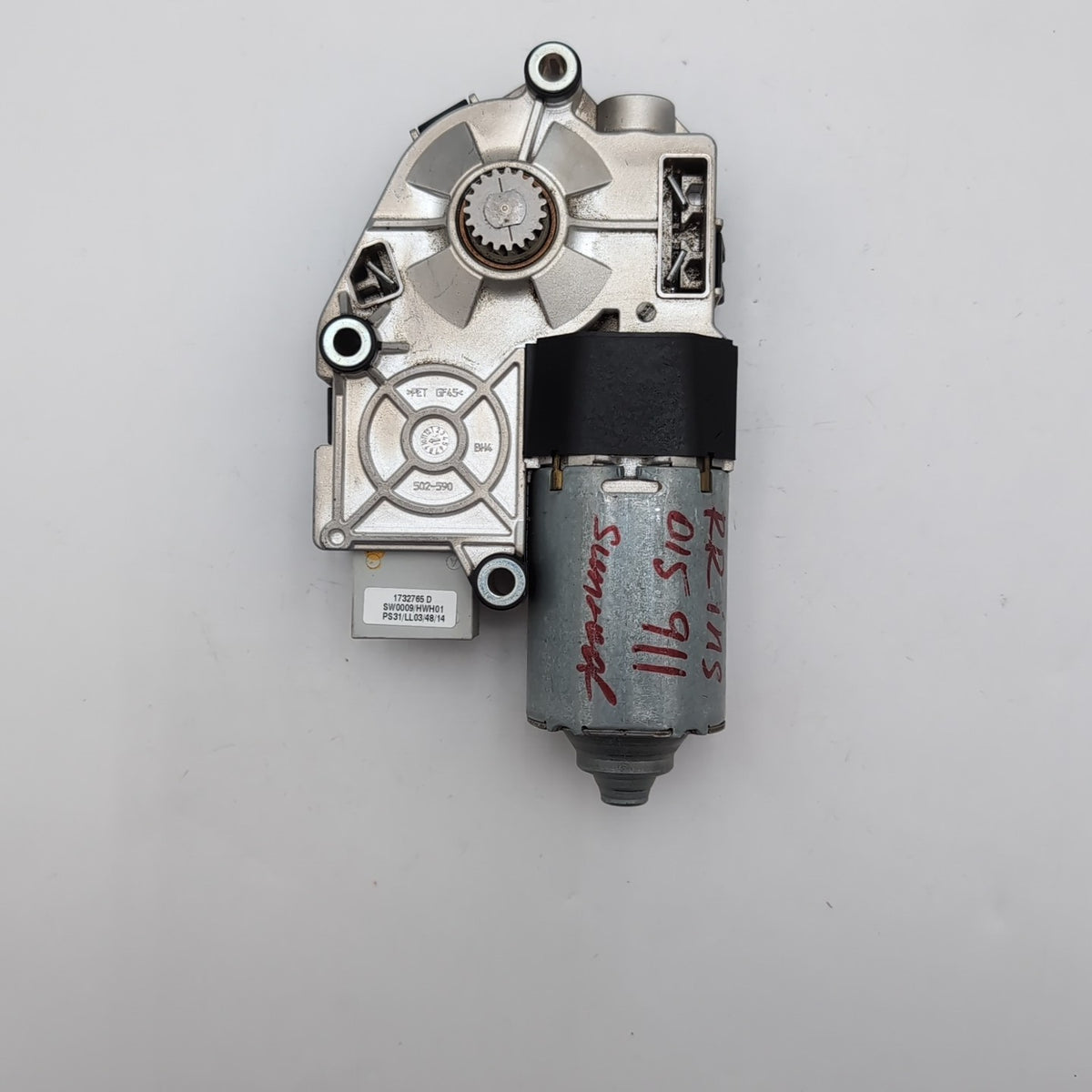 2012 2013 2014 2015 2016 Porsche 911 Rear Right Sun Roof Motor 99162421303