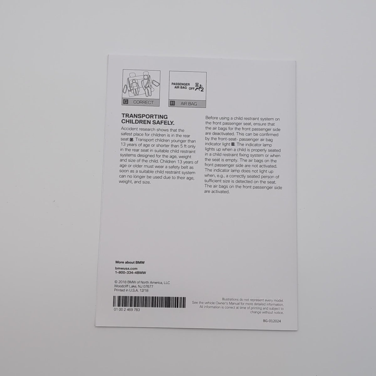 2024 BMW X1 Owner's Manual Handbook Set Kit with Case OEM 5A9C651