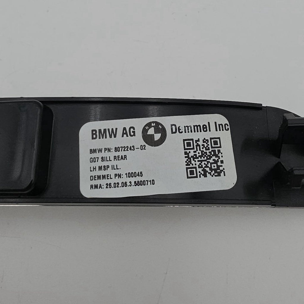 2025 2026 BMW X7 M60i Front Rear Door Sill Scuff Plate 5A60665 8072244 8072243