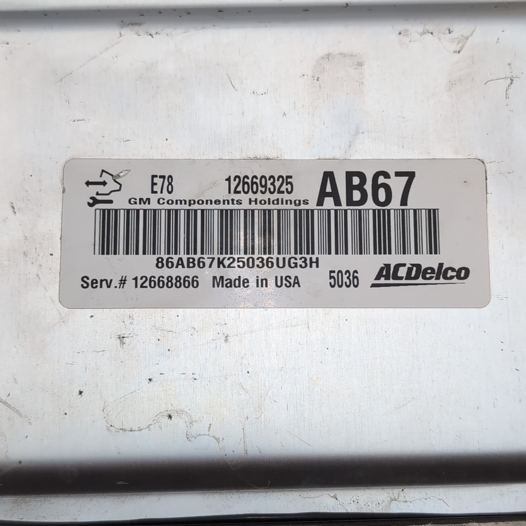 2012 2013 2014 2015 2016 Cruze Engine Electronic Control Module 12669325 OEM