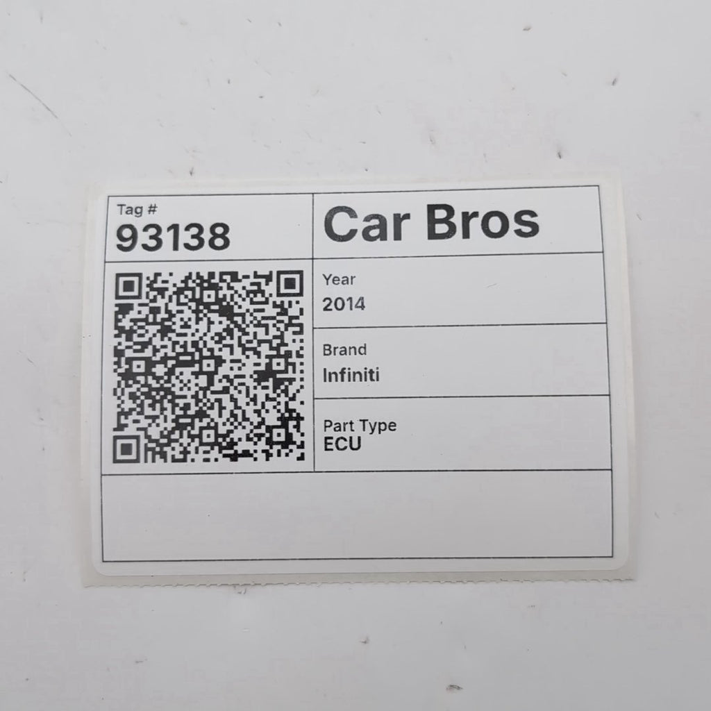 2014 Infiniti QX60 3.5L AWD Engine Computer Control Module ECU NEC010-031