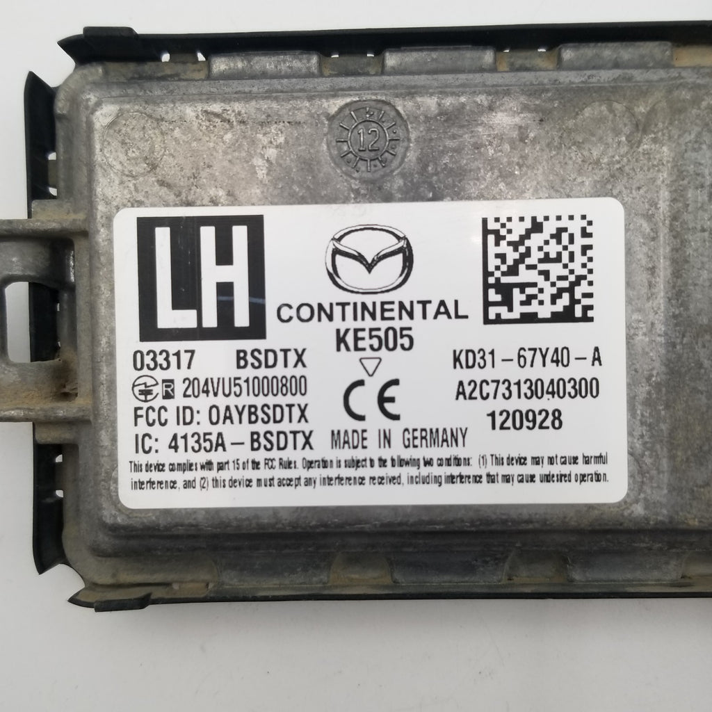 2013 2014 2015 2016 Mazda CX-5 Rear Left Blind Spot Radar Sensor OEM KD3167Y40A