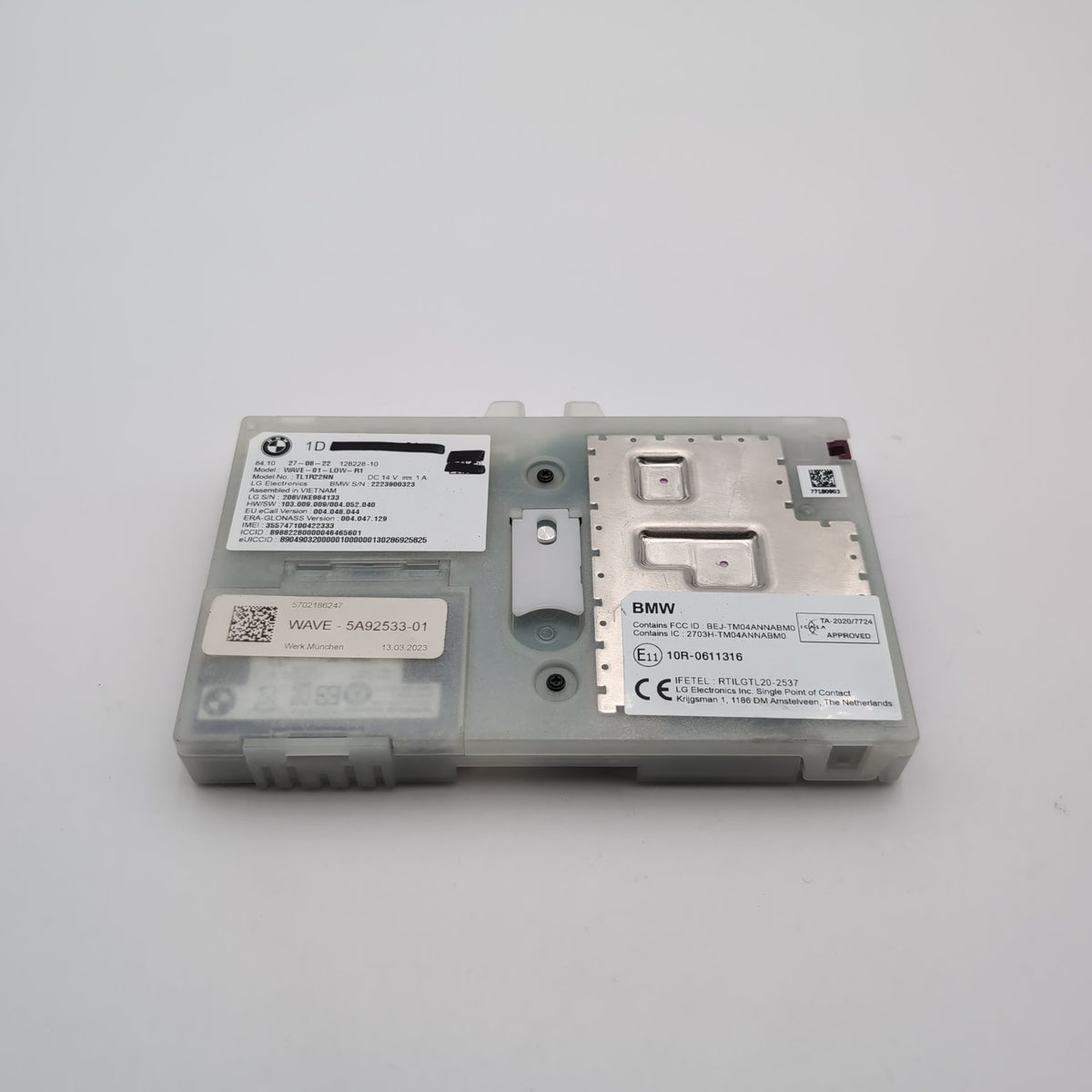 2023 2024 2025 BMW G20 G22 G26 Telematic Communication Control Module 5A92533