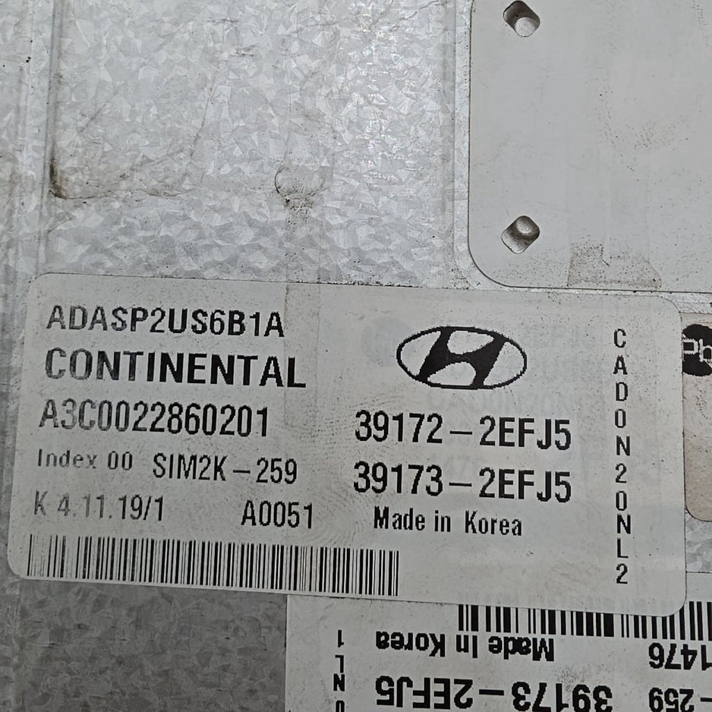 2019 2020 Hyundai Elantra 2.0L Engine Computer Control Module ECU 39172-2EFJ5