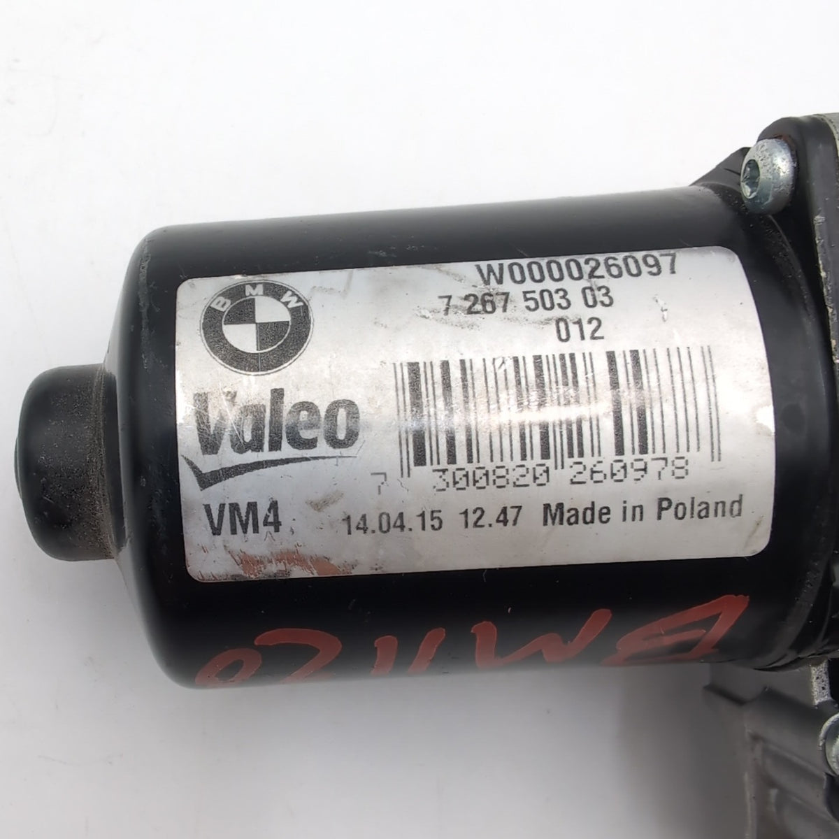 2012- 2019 BMW 320I 330I 335I 340I Front Wiper Motor 7267503 OEM