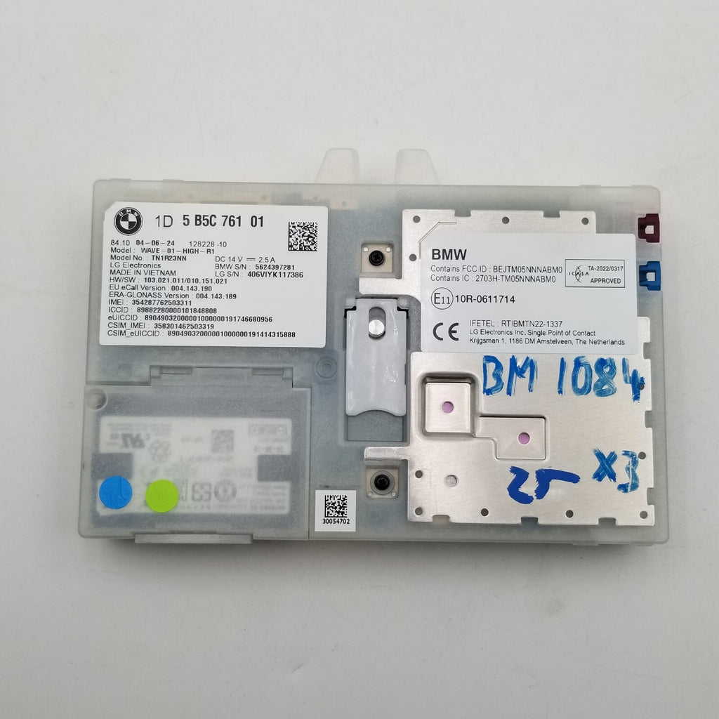2025 BMW 330i G20 X1 U11 X3 G45 Antenna Telematics Control Module 5B5C761