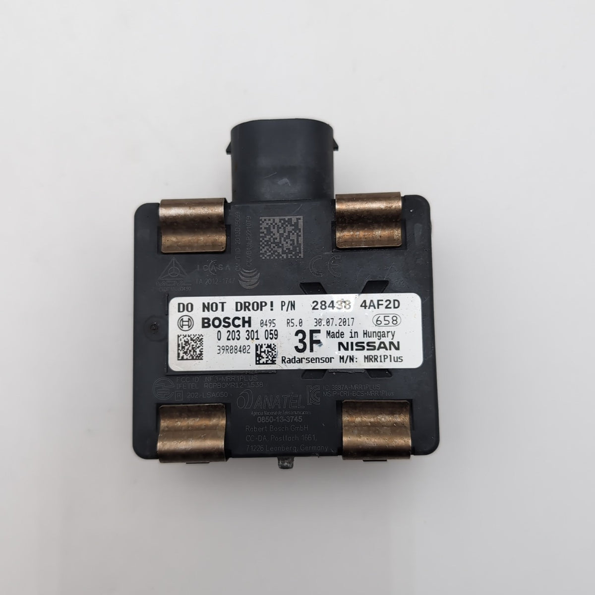 2016 2017 Nissan Sentra Cruise Distance Radar Sensor OEM 284384AF2D