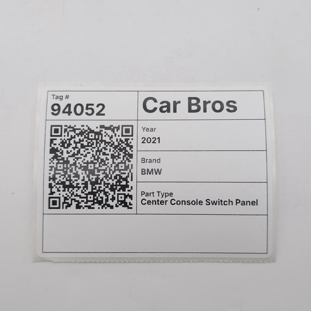 2019 - 2023 BMW 530i 540i M550i G30 Center Console Sport Comfort Traction Switch