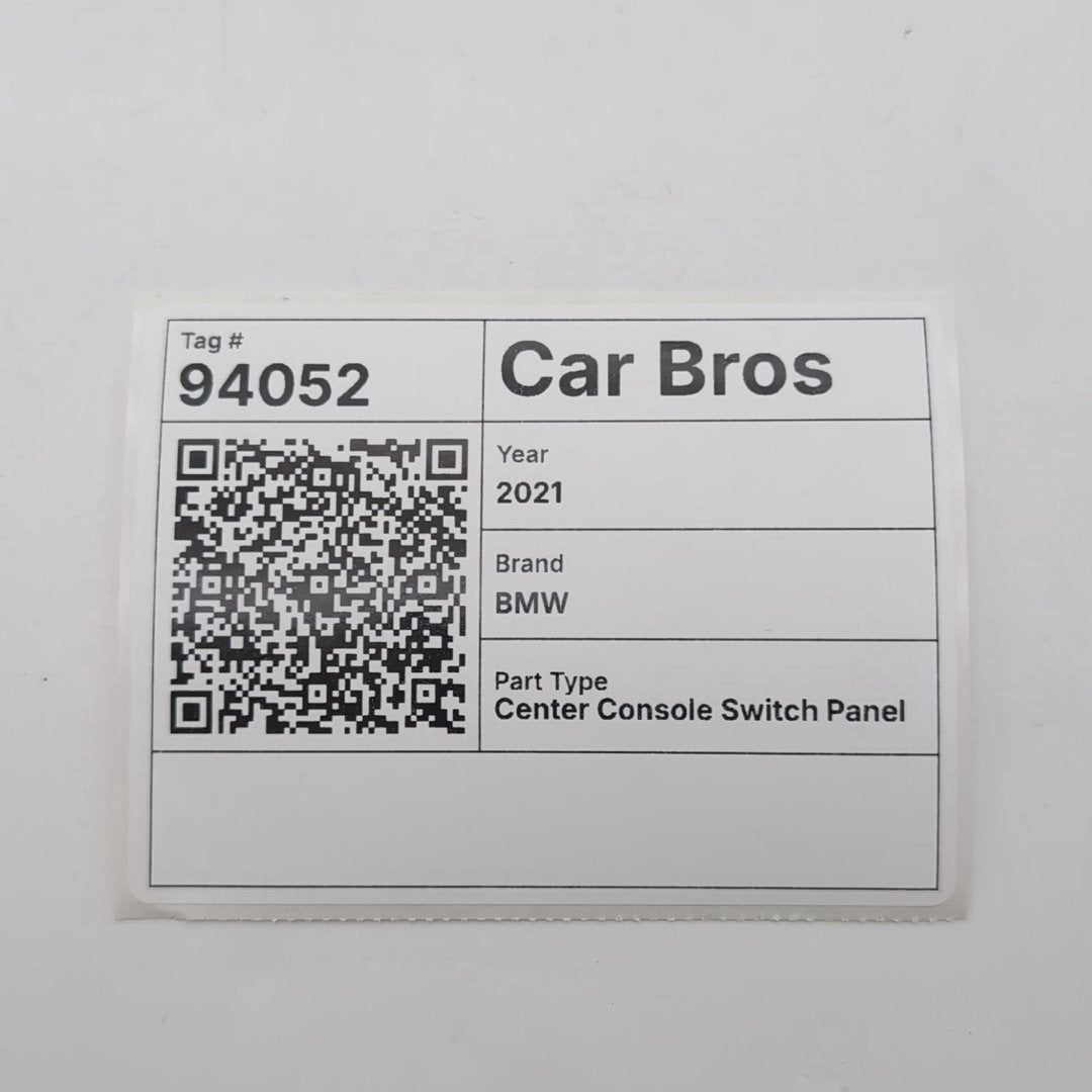 2019 - 2023 BMW 530i 540i M550i G30 Center Console Sport Comfort Traction Switch