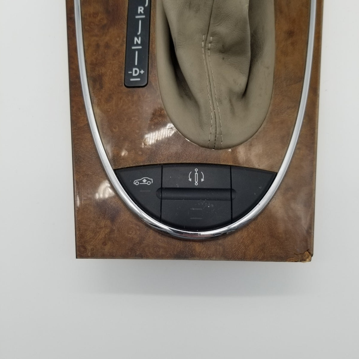 2007 2008 2009 Mercedes W211 E550 Shift Shifter Knob Boot Cover Bezel Trim OEM