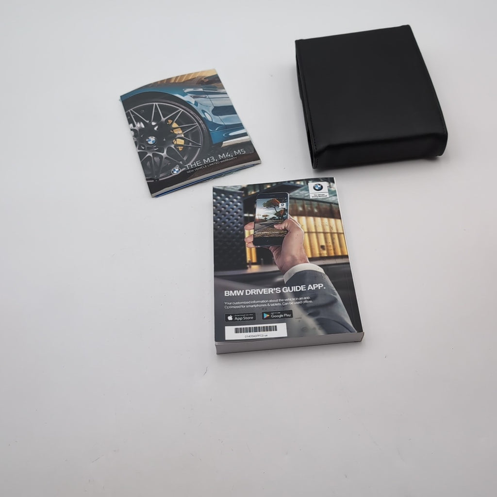 2022 BMW M3 G80 OWNERS MANUAL BOOK SET W/ FOLDER CASE LEATHER