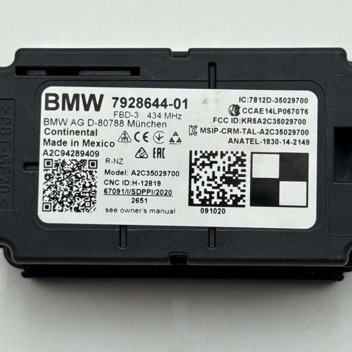 2017 - 2021 BMW X1 X2 i3 i3s MINI Radio Remote Receiver Control Module 7928644