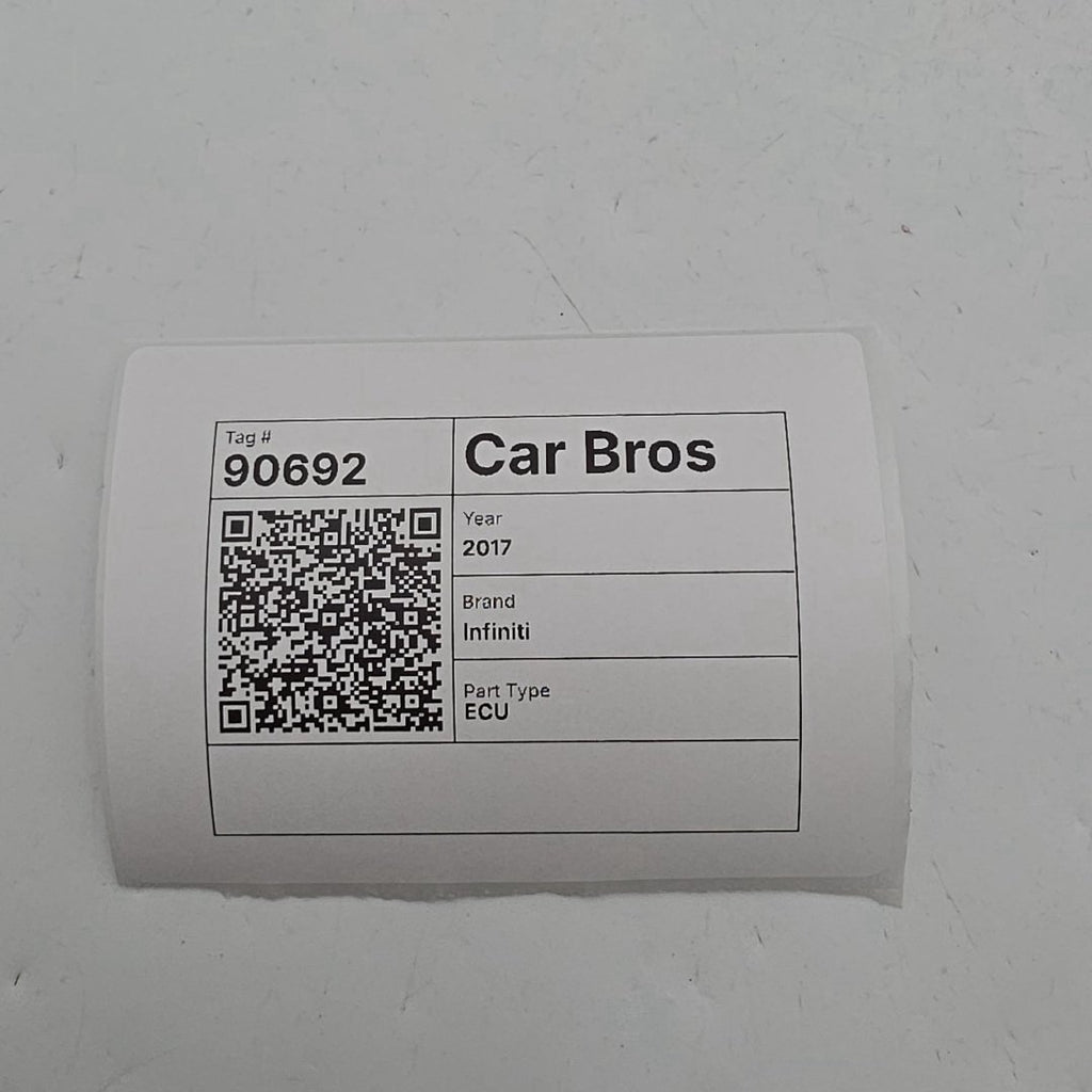 2017 Infiniti QX60 3.5L AWD Engine Computer Control Module ECU NEC030-025