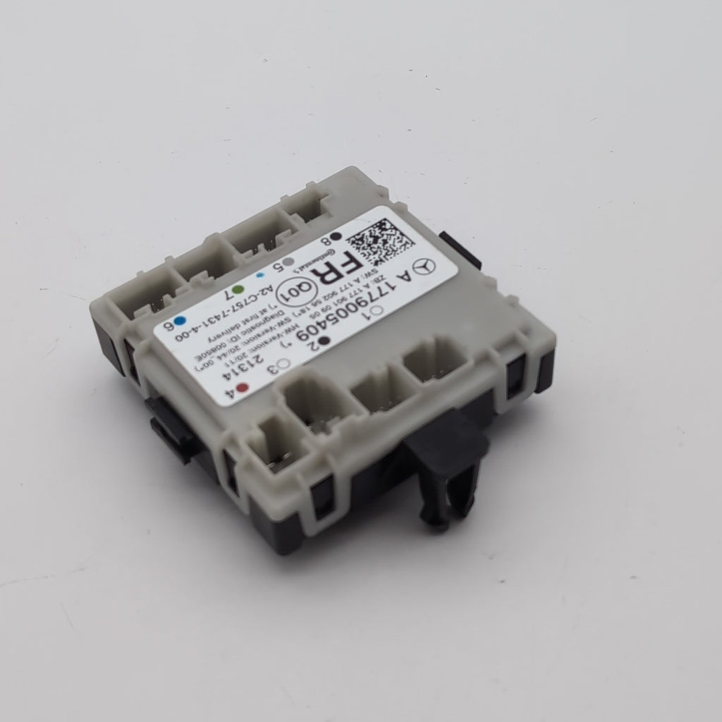 2019- 2022 MERCEDES A220 V177 FRONT RIGHT DOOR CONTROL MODULE OEM A1779005409