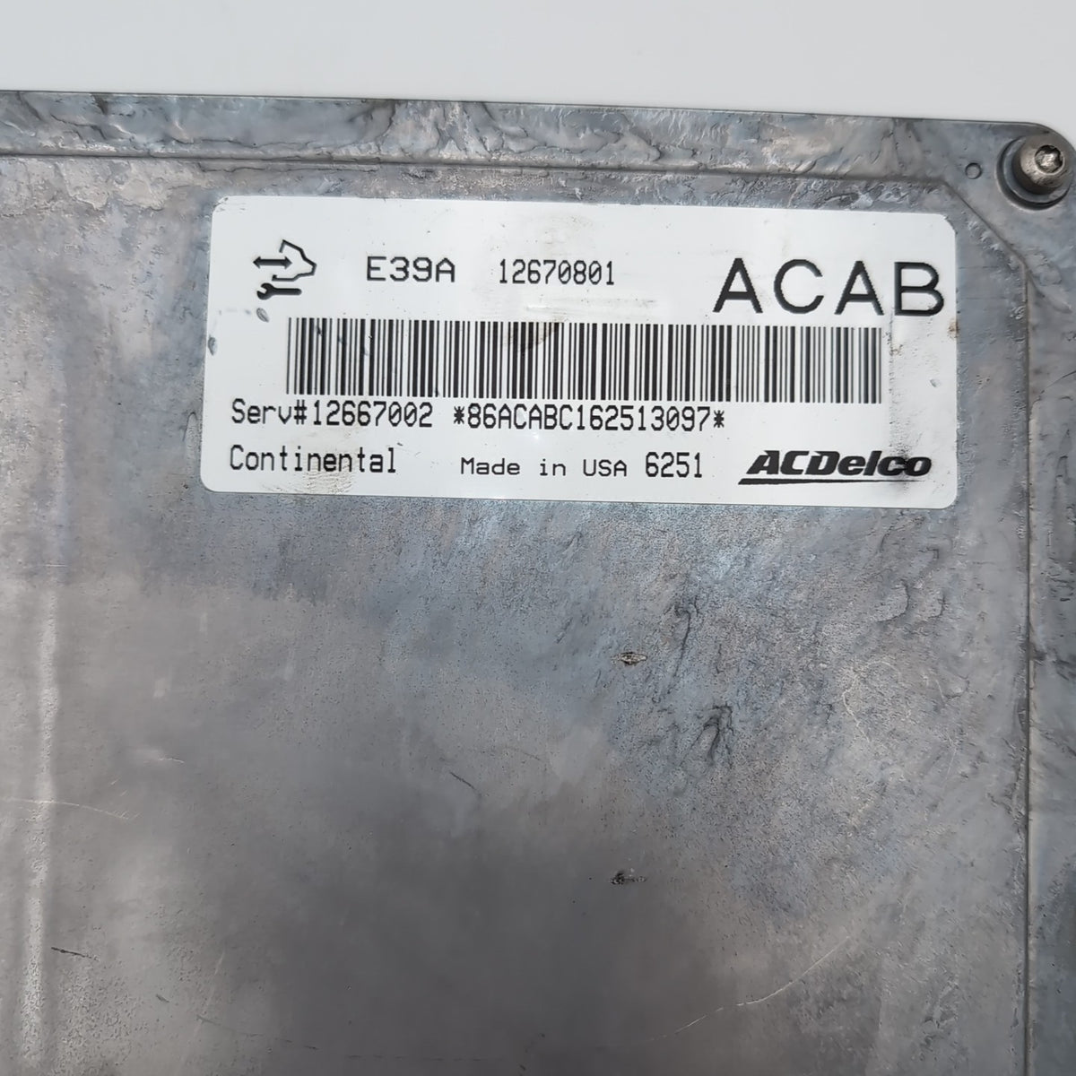 2017 Chevrolet Traverse Engine Computer Control Module ECM ECU E39A 12670801