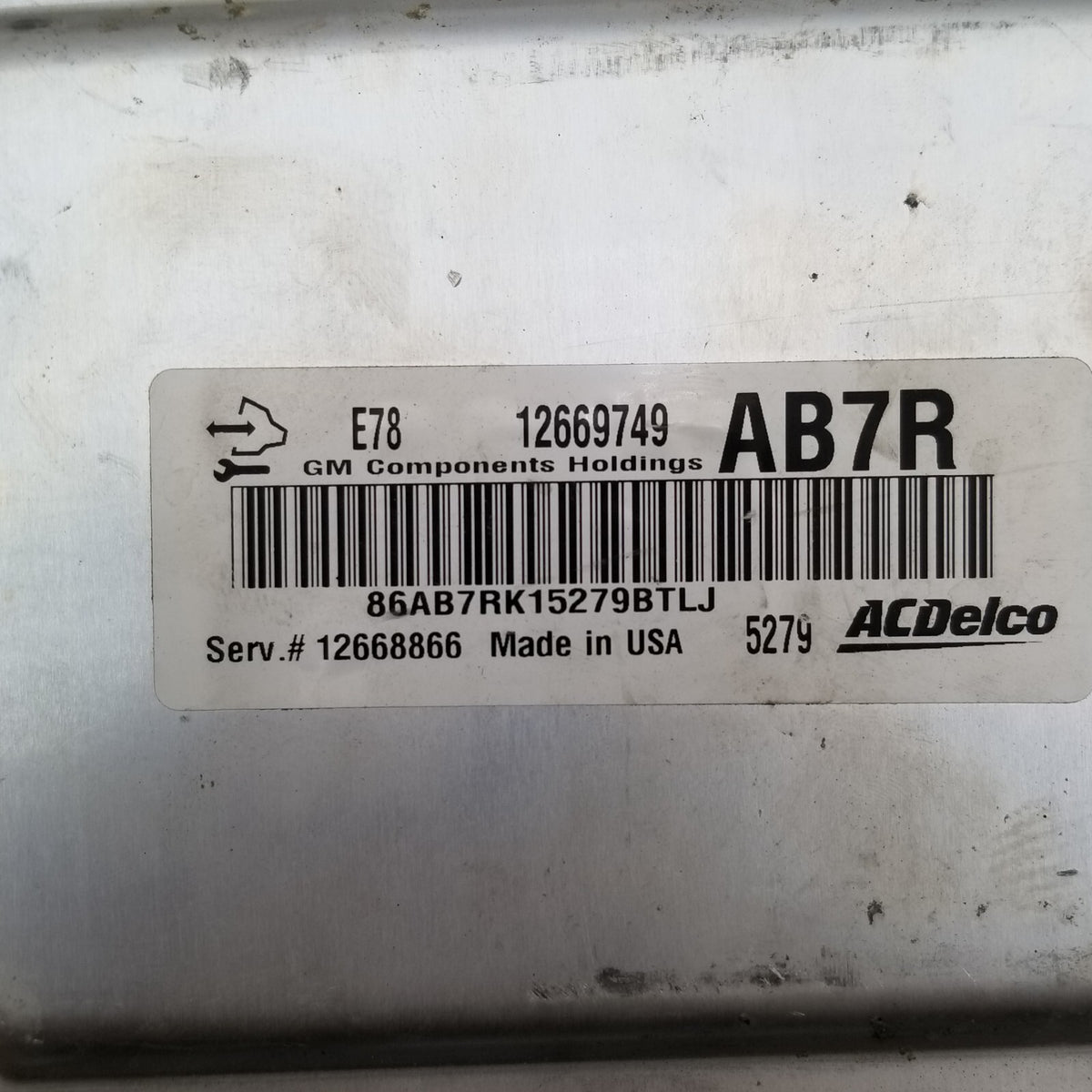2012 2013 2014 2015 2016 CHEVROLET CRUZE Engine Computer Module 12656958 ECM
