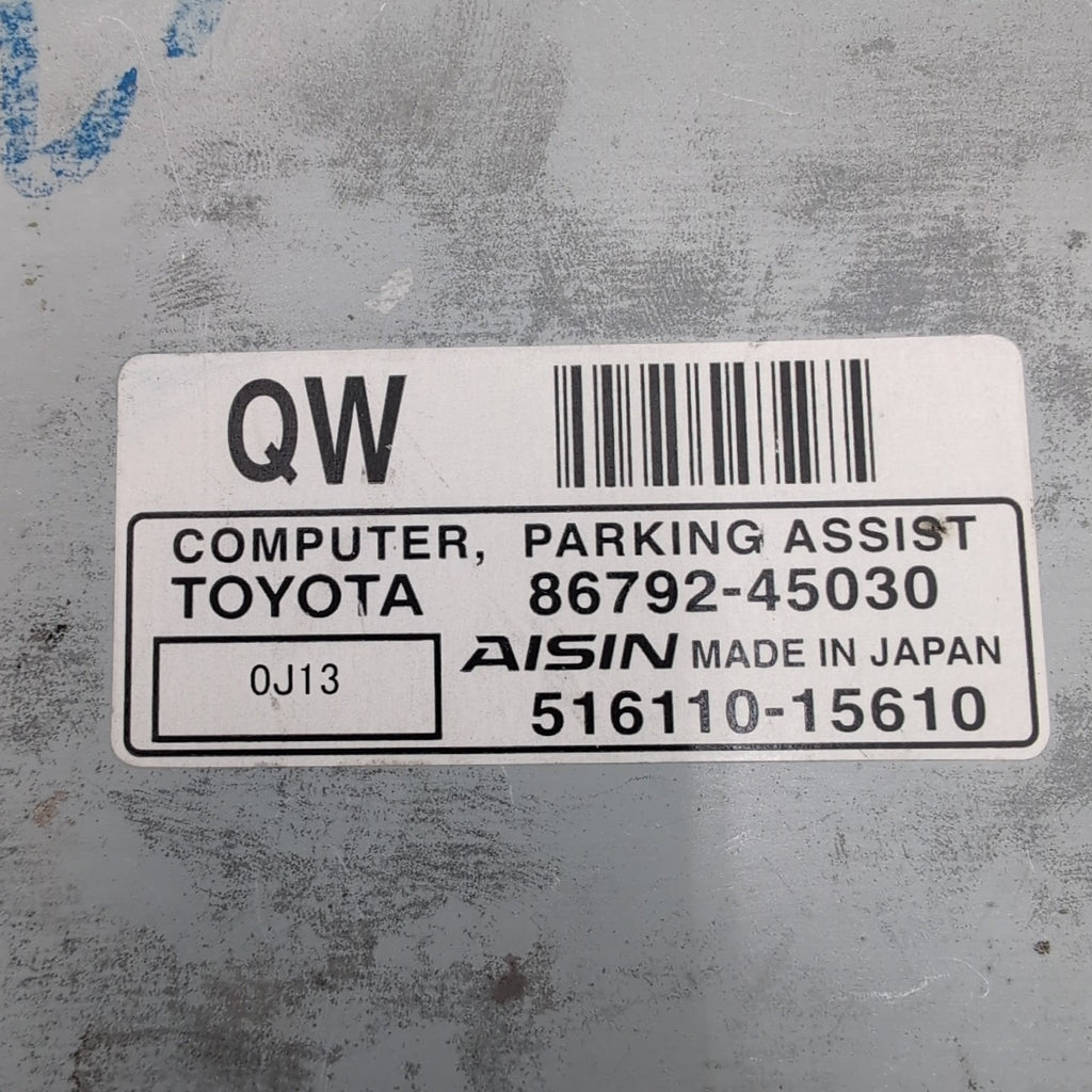 2011- 2015 Toyota Sienna Parking Assist Computer Module OEM 86792-45030