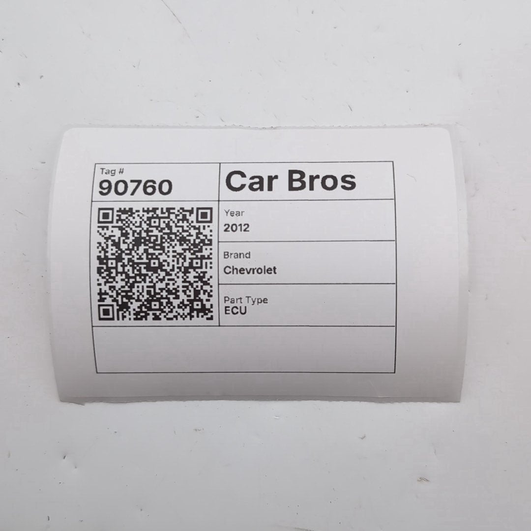 2012 - 2016 Chevrolet Cruze Engine Computer Control Module E78 12647241