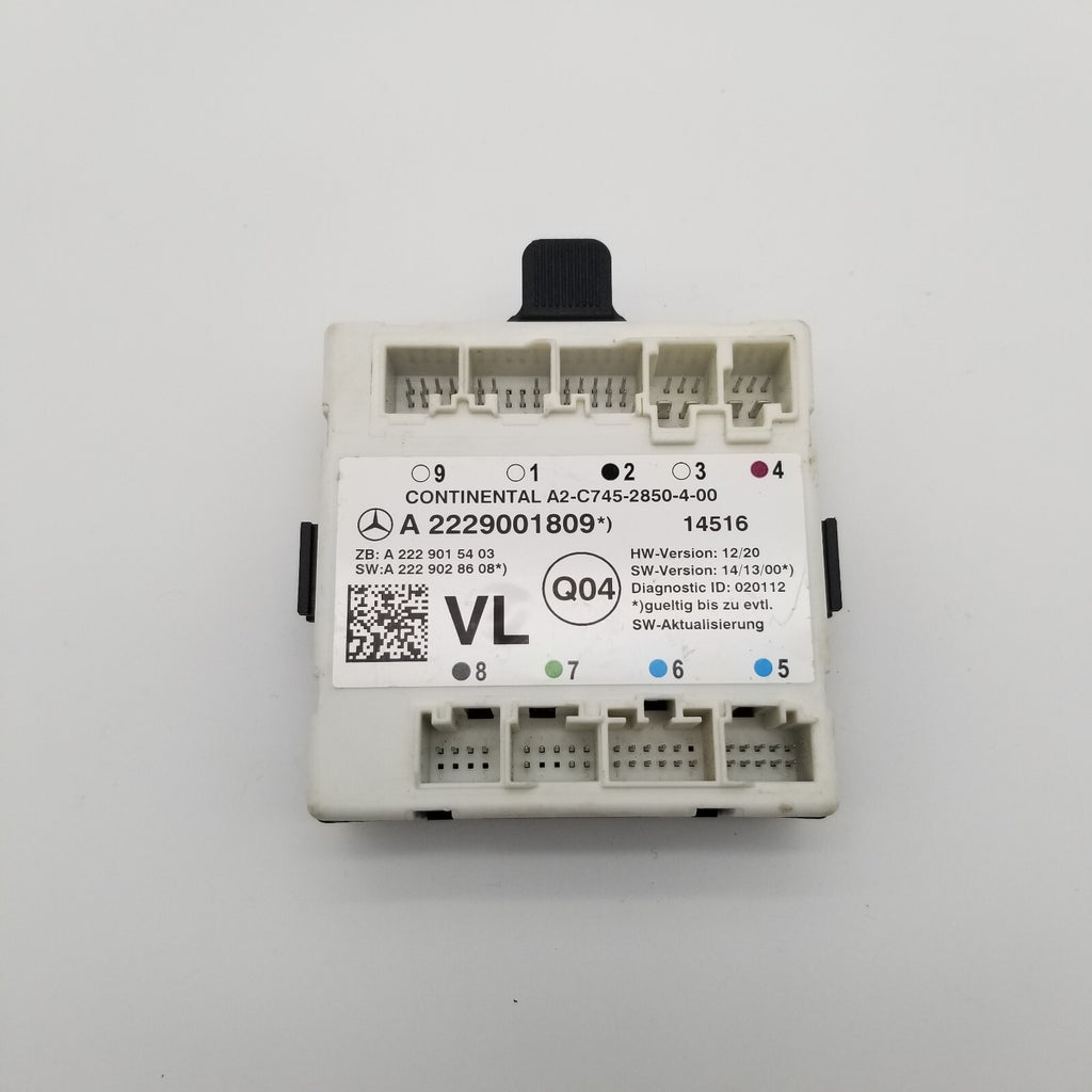 2014- 2017 Mercedes-Benz S550 Left Driver Front Door Control Module A2229001809