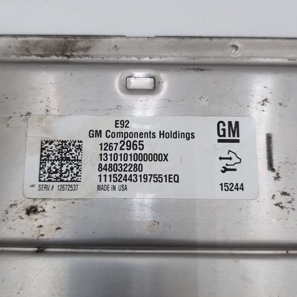 2014 - 2016 Chevrolet Silverado 1500 Engine Computer Control Module E92 12672965