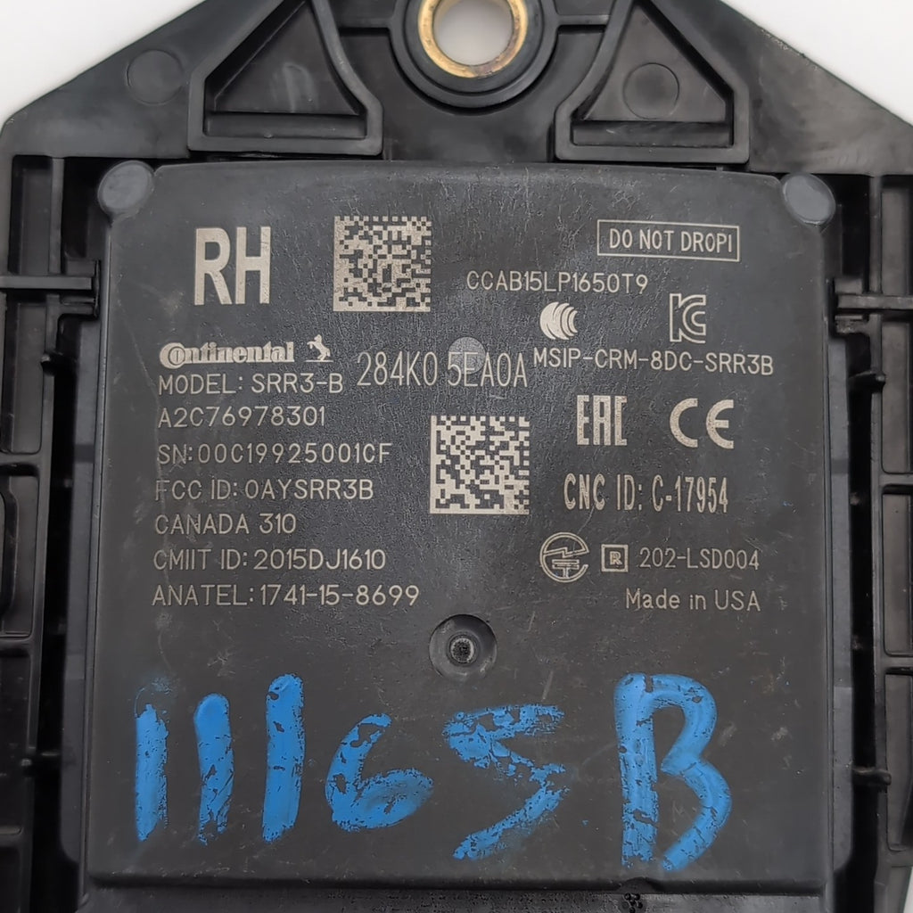 2020 2021 Nissan Versa Right Blind Spot Detection Radar Sensor 284K0-5EA0A