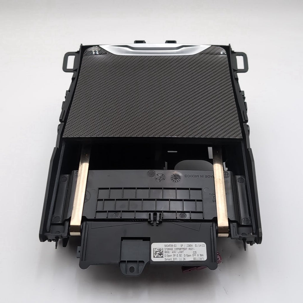 2019 - 2026 BMW X5 X6 X7 Center Console Storage Compartment Carbon Fiber Trim