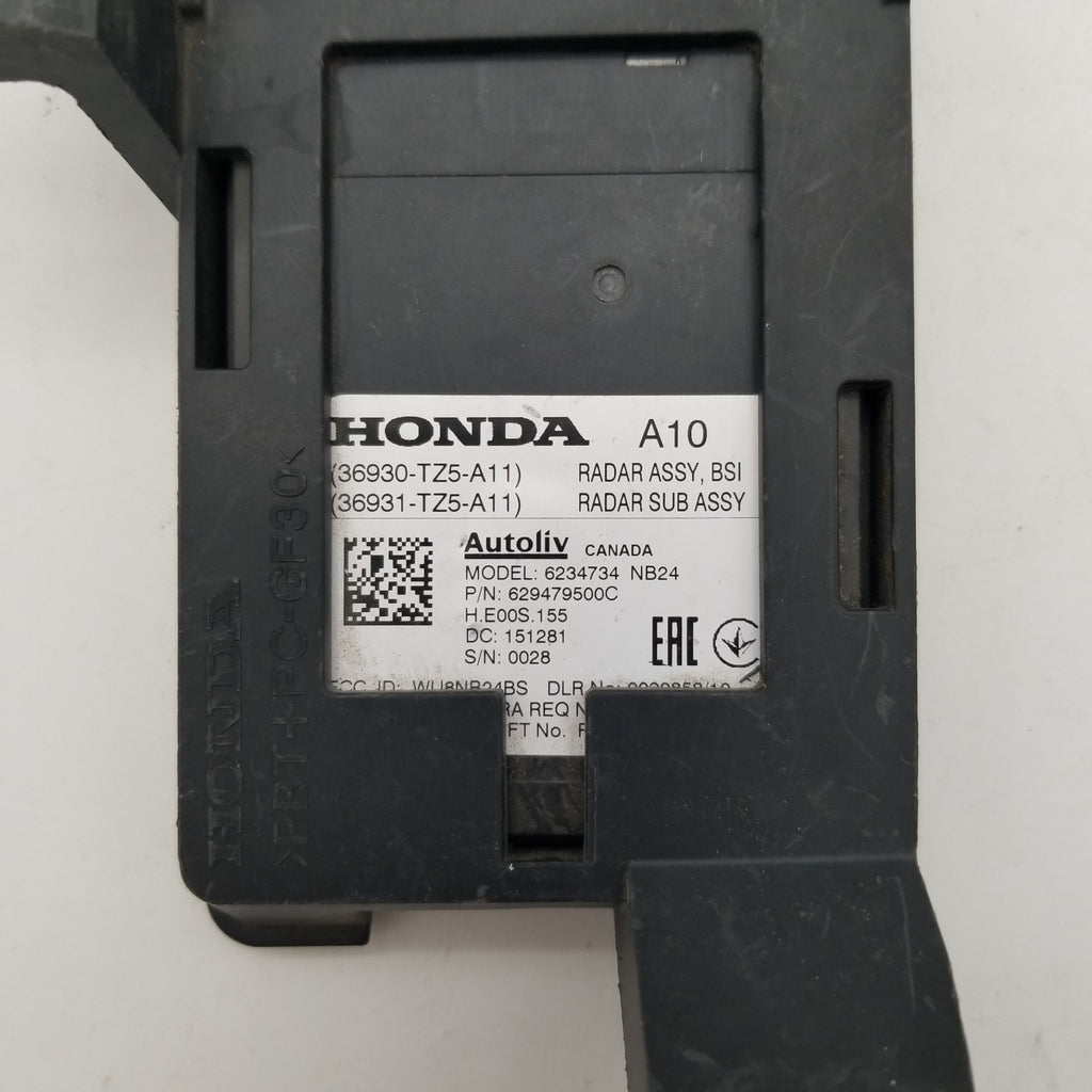 2015 2016 Acura MDX Right Rear Quarter Blind Spot Radar Sensor 36930-TZ5-A11