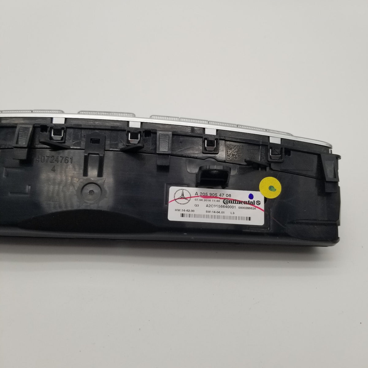 2015- 2020 Mercedes W205 C300 C400 C350 AC Heater Climate Control Switch Panel