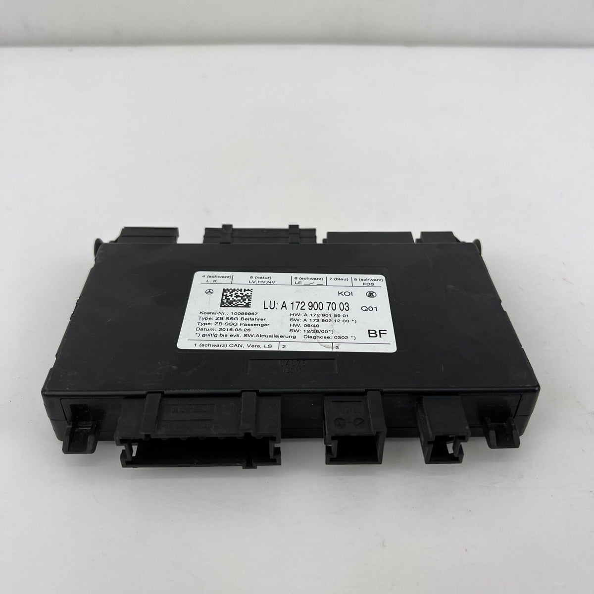 Mercedes R172 SLK250 E350 C350 Seat Control Module Front Right Side