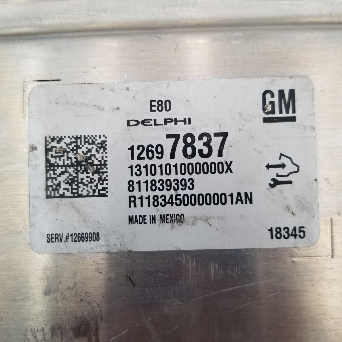 2018 2019 Chevrolet Equinox Engine Computer Control Module ECU ECM 12697837 OEM