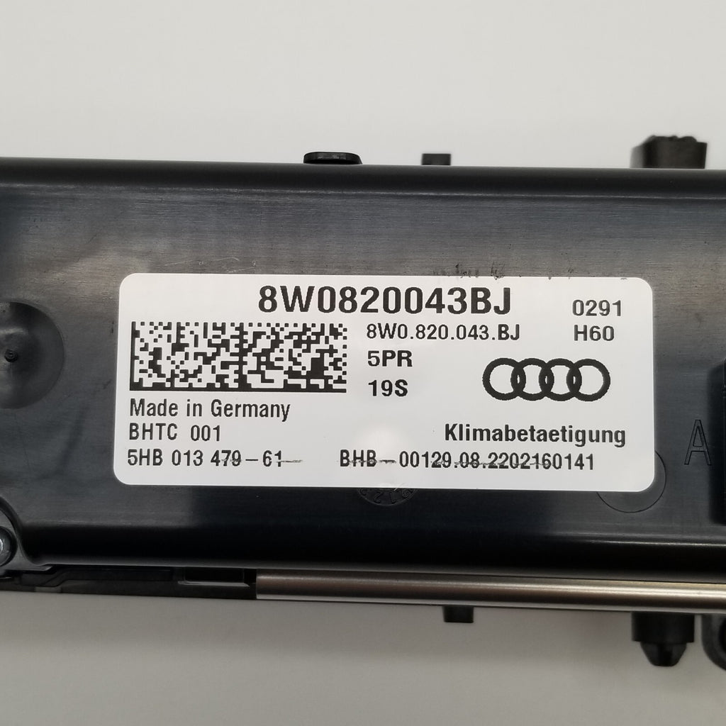 2020 2021 2022 2023 AUDI S4 Temperature Control Panel Climate 8W0820043BJ