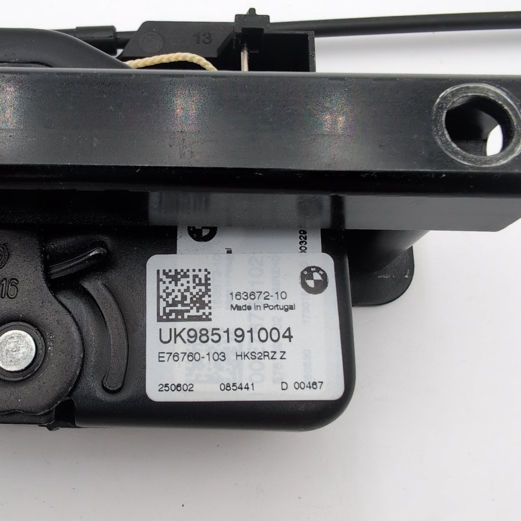 2023 - 2025 BMW i4 G26 Rear Trunk Lid Liftgate Latch Actuator Assembly 9851910