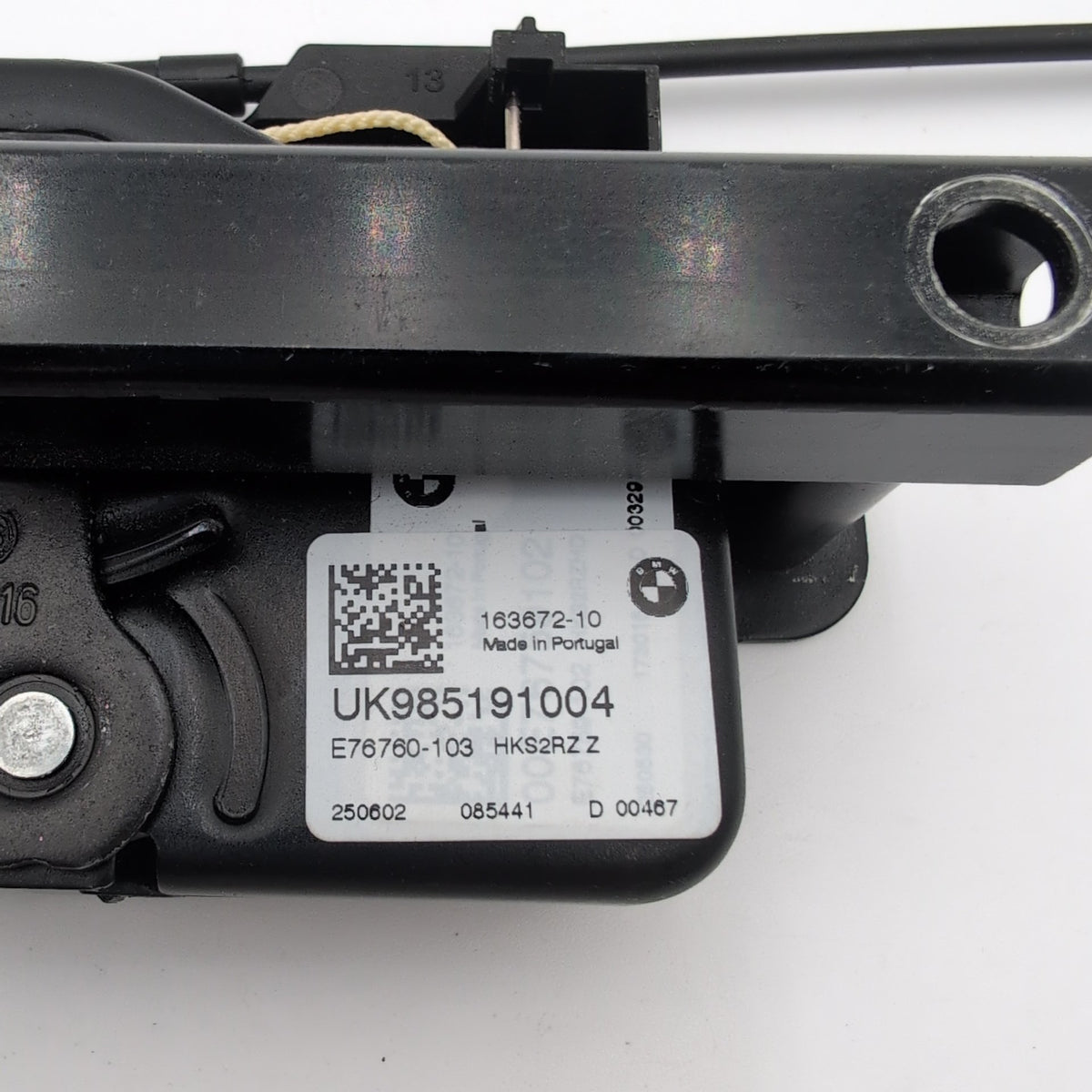 2023 - 2025 BMW i4 G26 Rear Trunk Lid Liftgate Latch Actuator Assembly 9851910