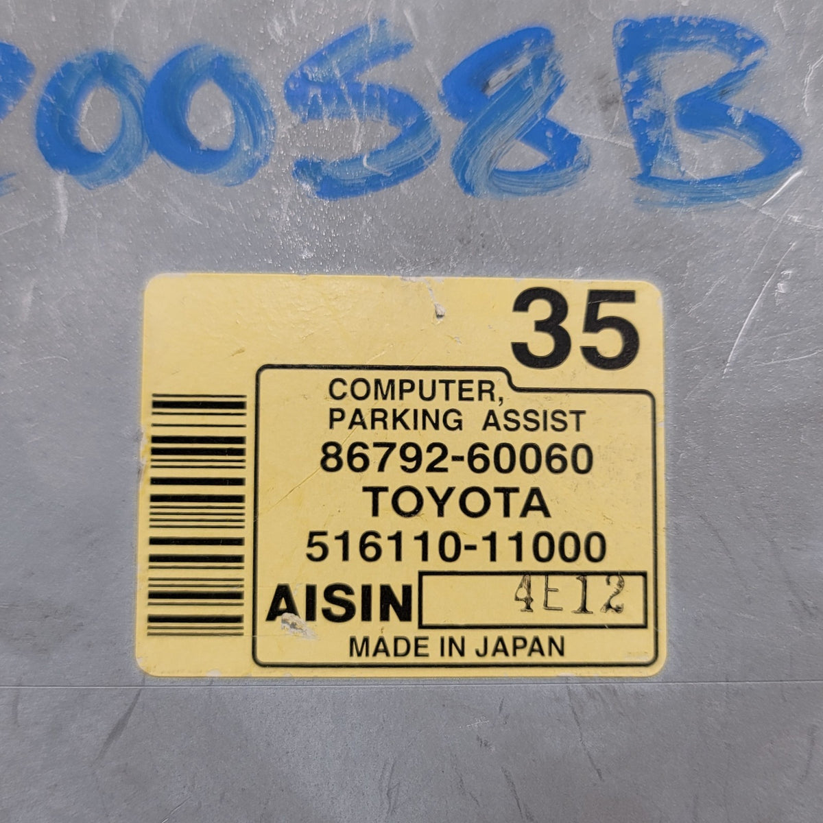 2003 2004 2005 Lexus GX470 Parking Assist Control Module 86792-60060 OEM