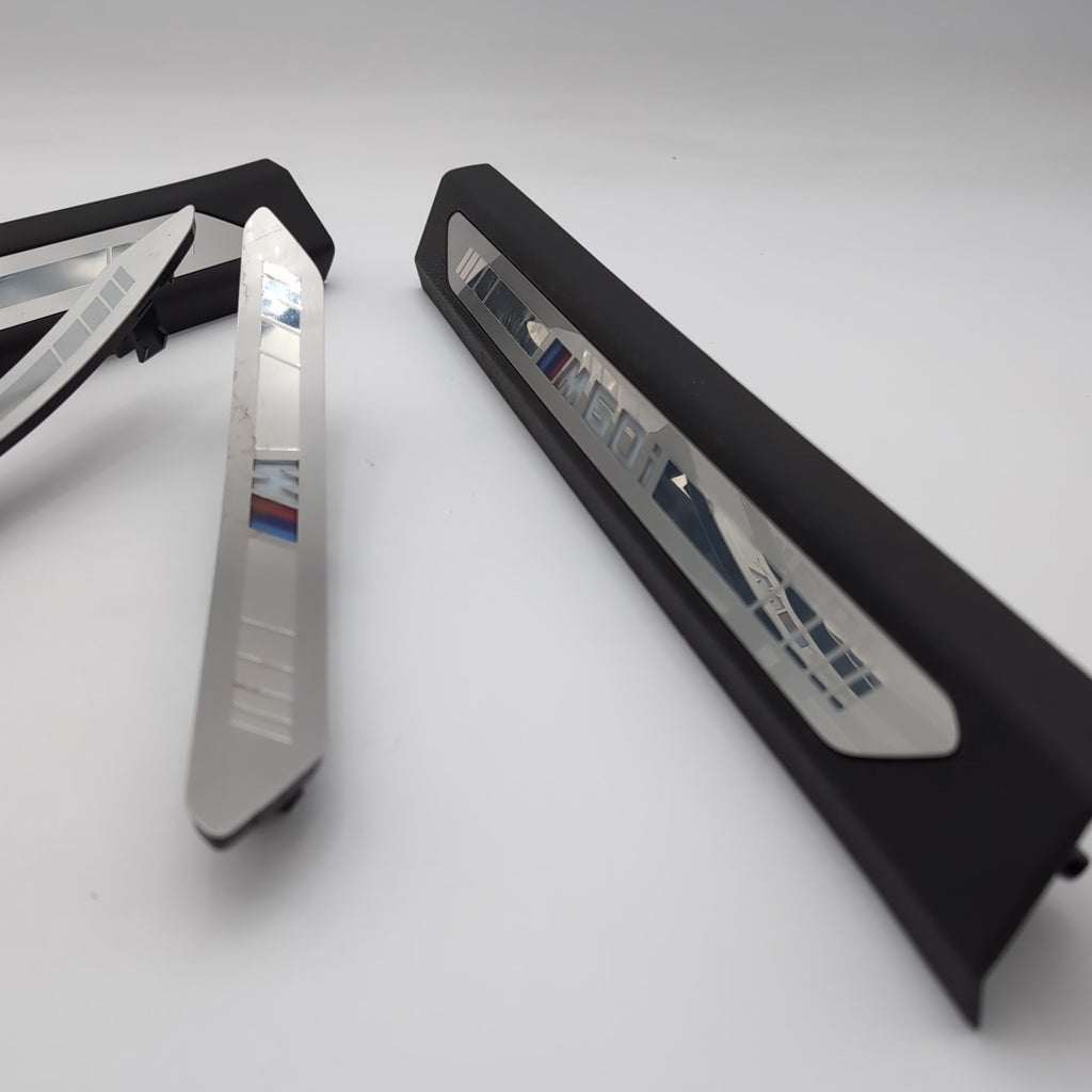 2023 2024 2025 BMW X5 M60i Front and Rear Door Sill Scuff Plate Trim Set