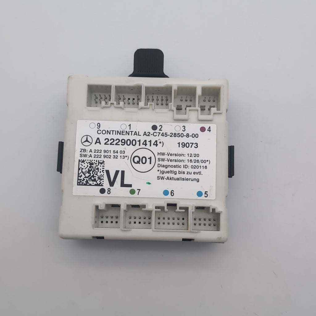 2015 - 2021 MERCEDES C300 W205 FRONT LEFT DOOR CONTROL MODULE OEM A2229001414