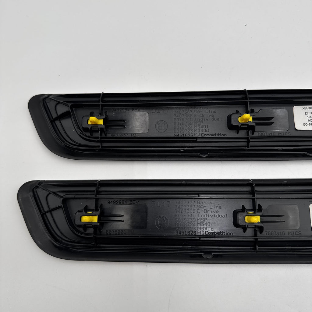 2019 - 2026 BMW G20 G26 M Sport Front Door Sill Scuff Plate Trim Set 8079739