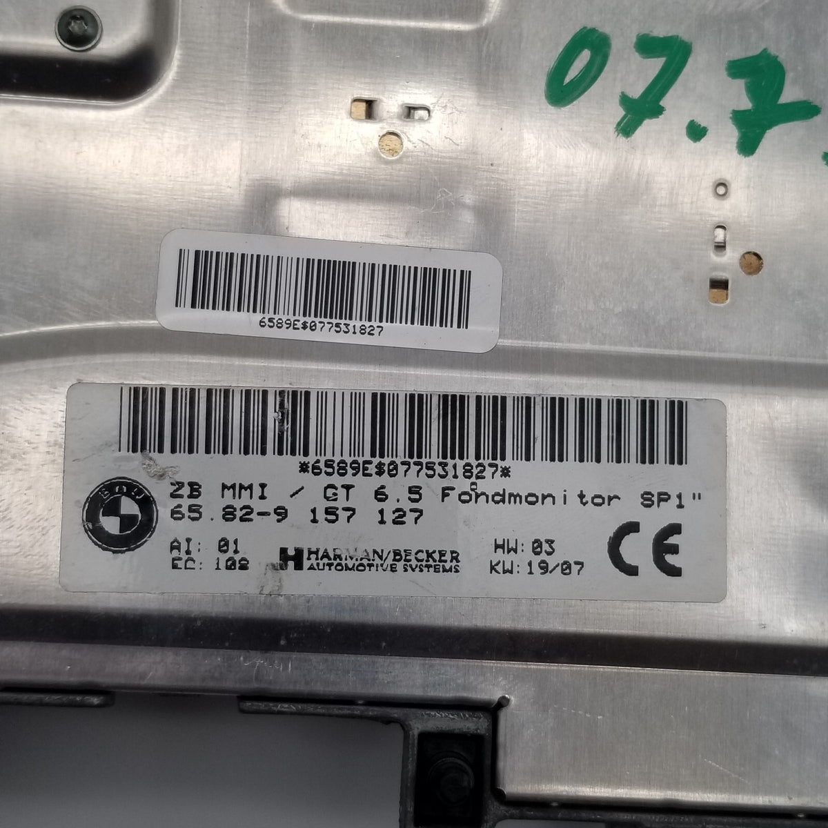 2007 2008 BMW 750i 760i DVD PLAYER NAVIGATION CONTROL MODULE 9157127