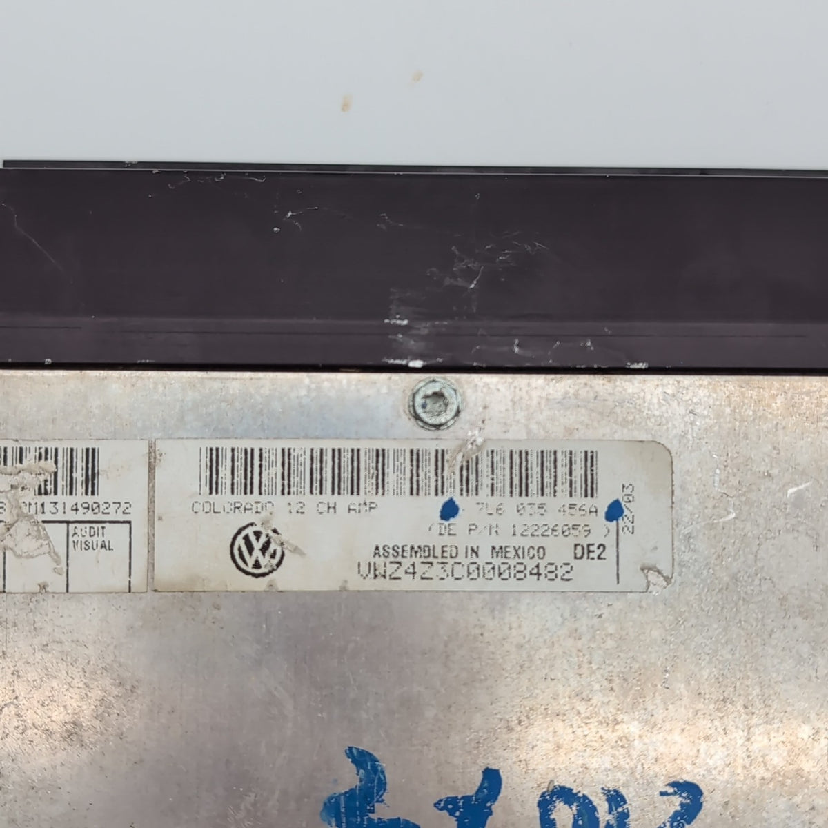 2004 Volkswagen Touareg Amplifier Hi-Fi Sound System 7L6035456A Power Amp