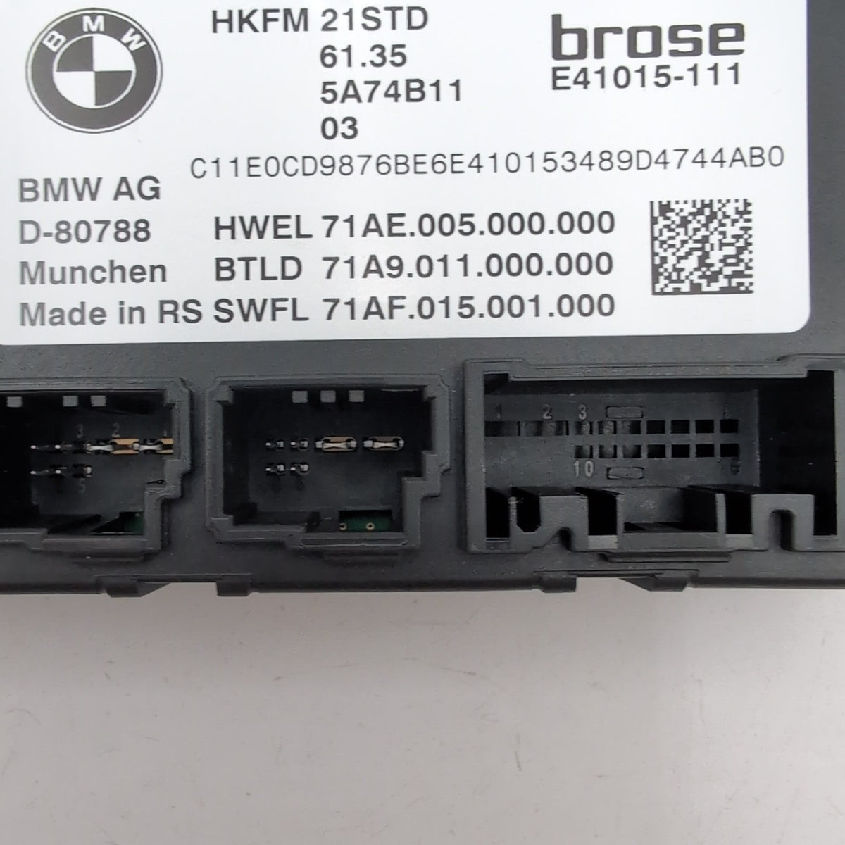 2023 2024 2025 BMW G60 XM X1 X2 X3 Trunk Lid Liftgate Control Module 5A74B11