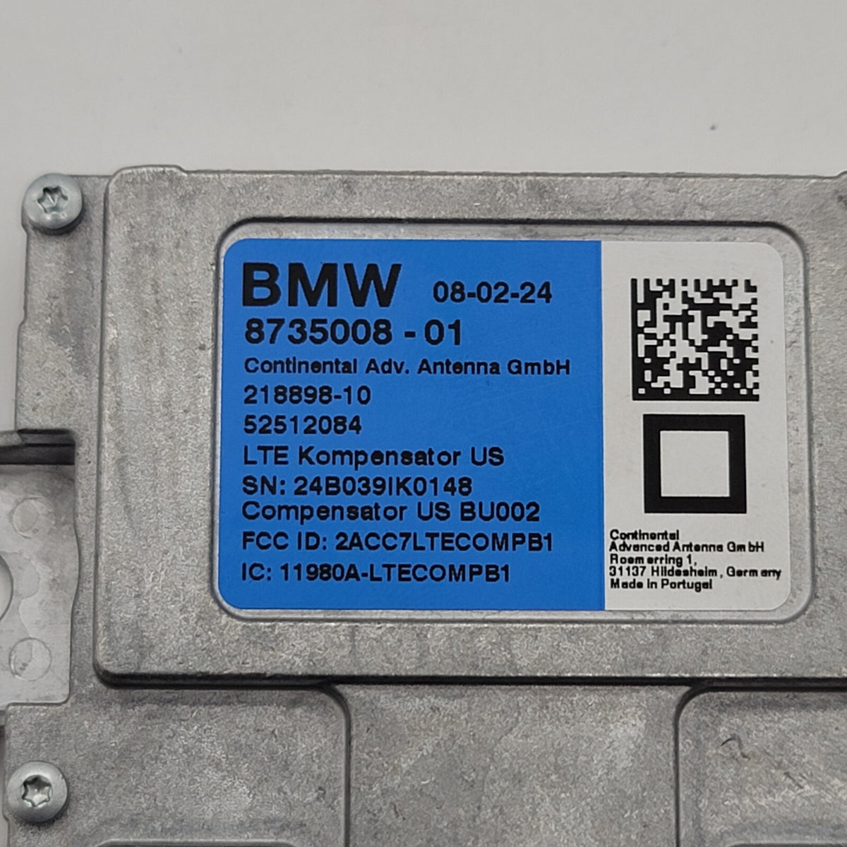 2019 - 2022 BMW 3 5 7 Series G20 G30 G12 X3 X4 X5 LTE Compensator Module 8735008