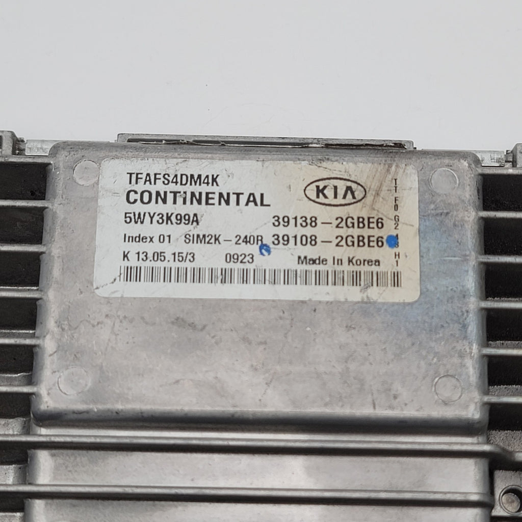 2015 Kia Optima Computer Brain Engine Control Ecu Ecm Ebx Module 39138-2Gbe6 Oem