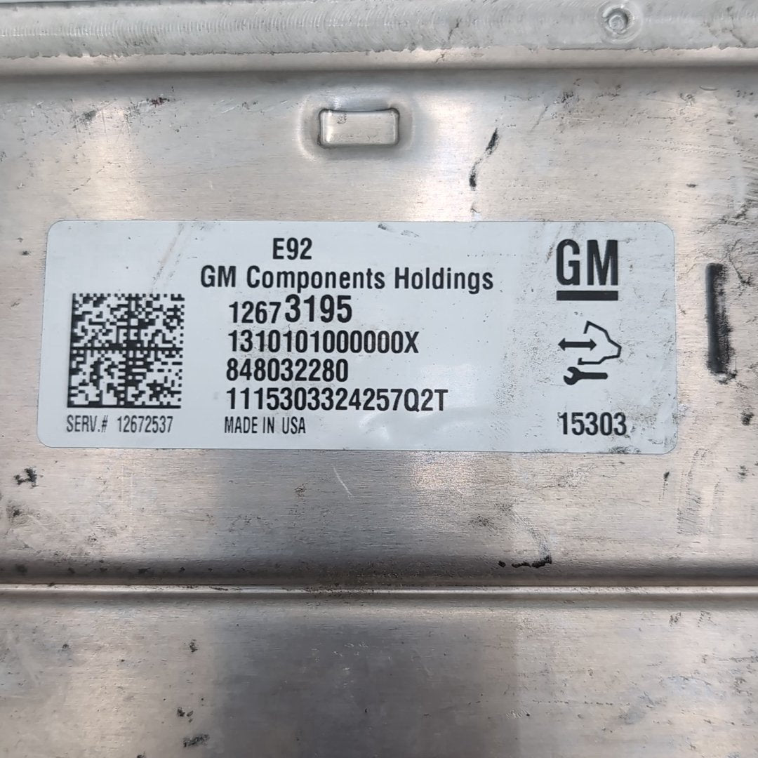 2014 - 2016 Chevrolet Silverado 1500 Engine Computer Control Module E92 12673195