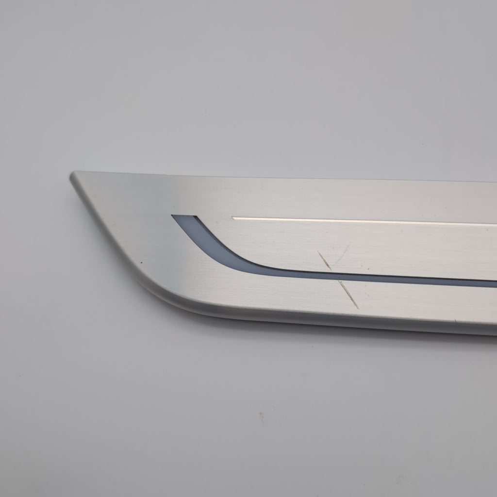 2017 2018 2019 BMW 740e Rear Left Right Illuminated Door Sill Scuff Plate Pair