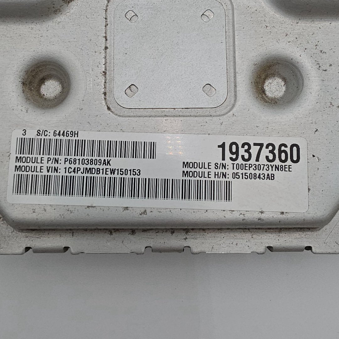 2014 Jeep Cherokee 2.4L Engine Computer Control Module ECU 05150843AB