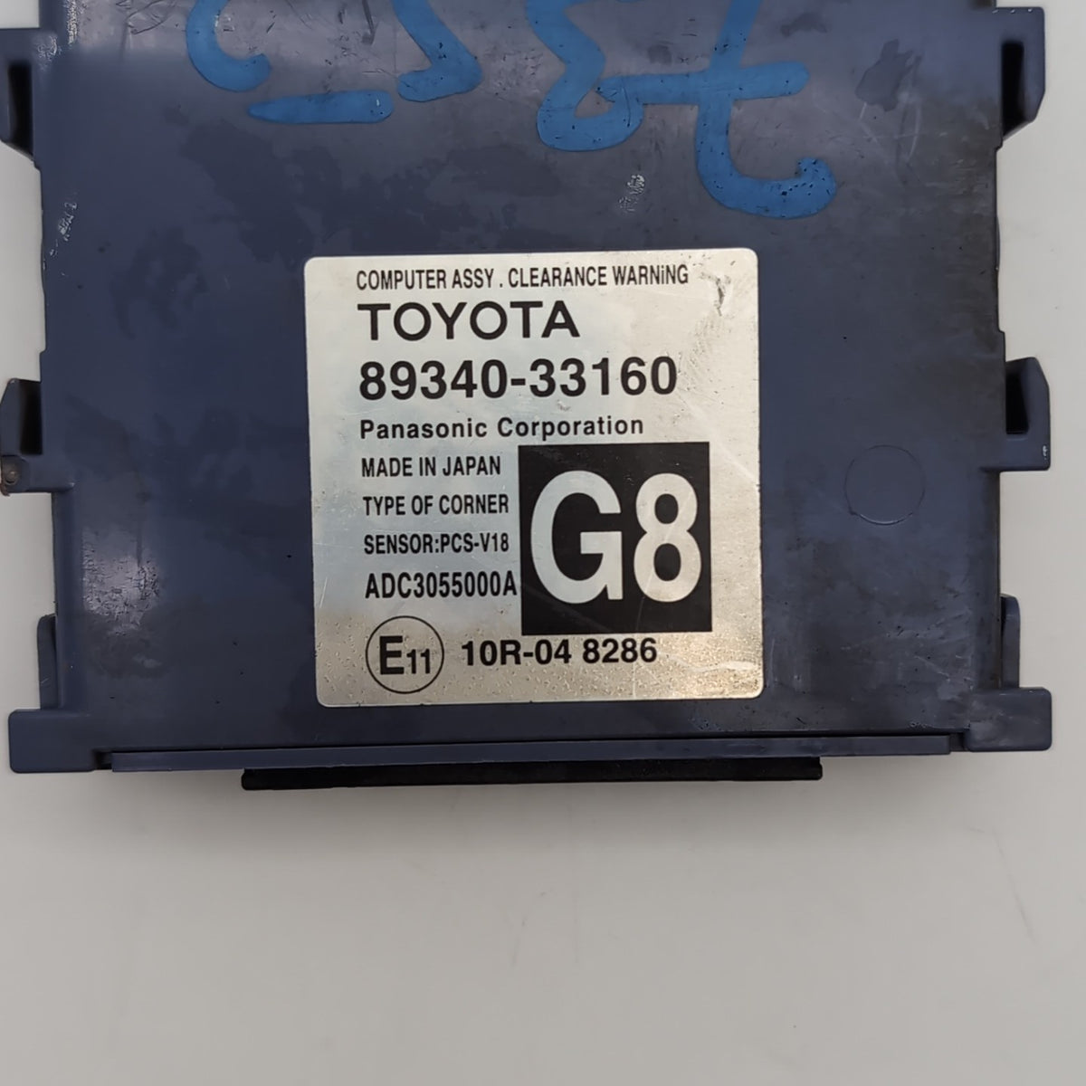 2016 2017 2018 Lexus Es300H Park Assist Clearance Warning Module 89340-33160