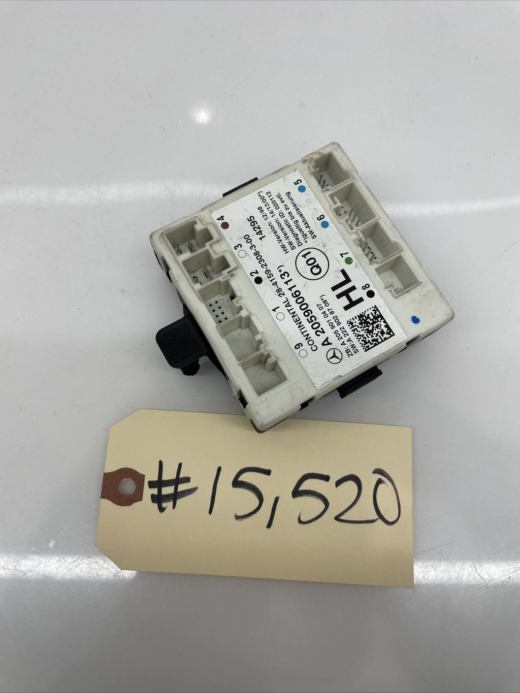 2015 Mercedes C300 W205 Rear Left Door Control Module A2059006113 Oem