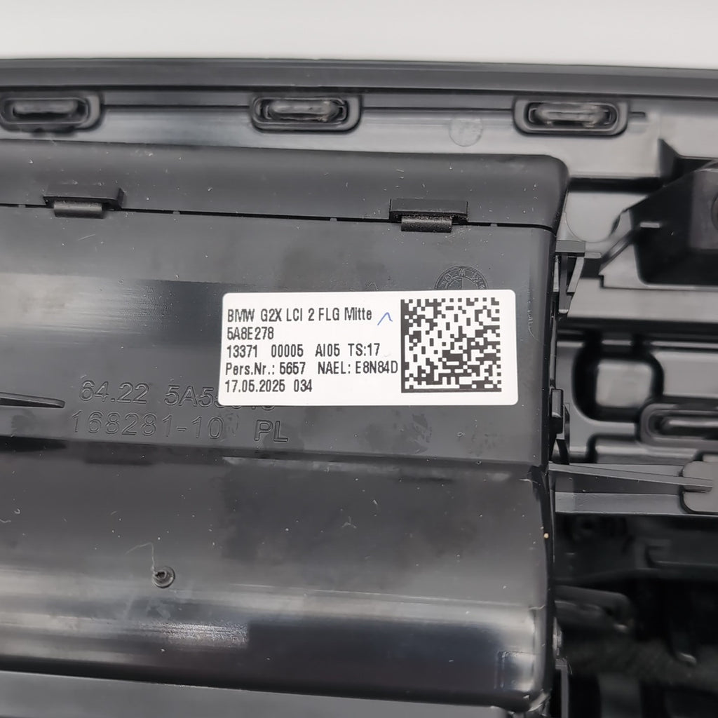 2025 2026 BMW G42 G20 G22 Center Dash Air Vent Assembly Trim Aluminum Rhombicle