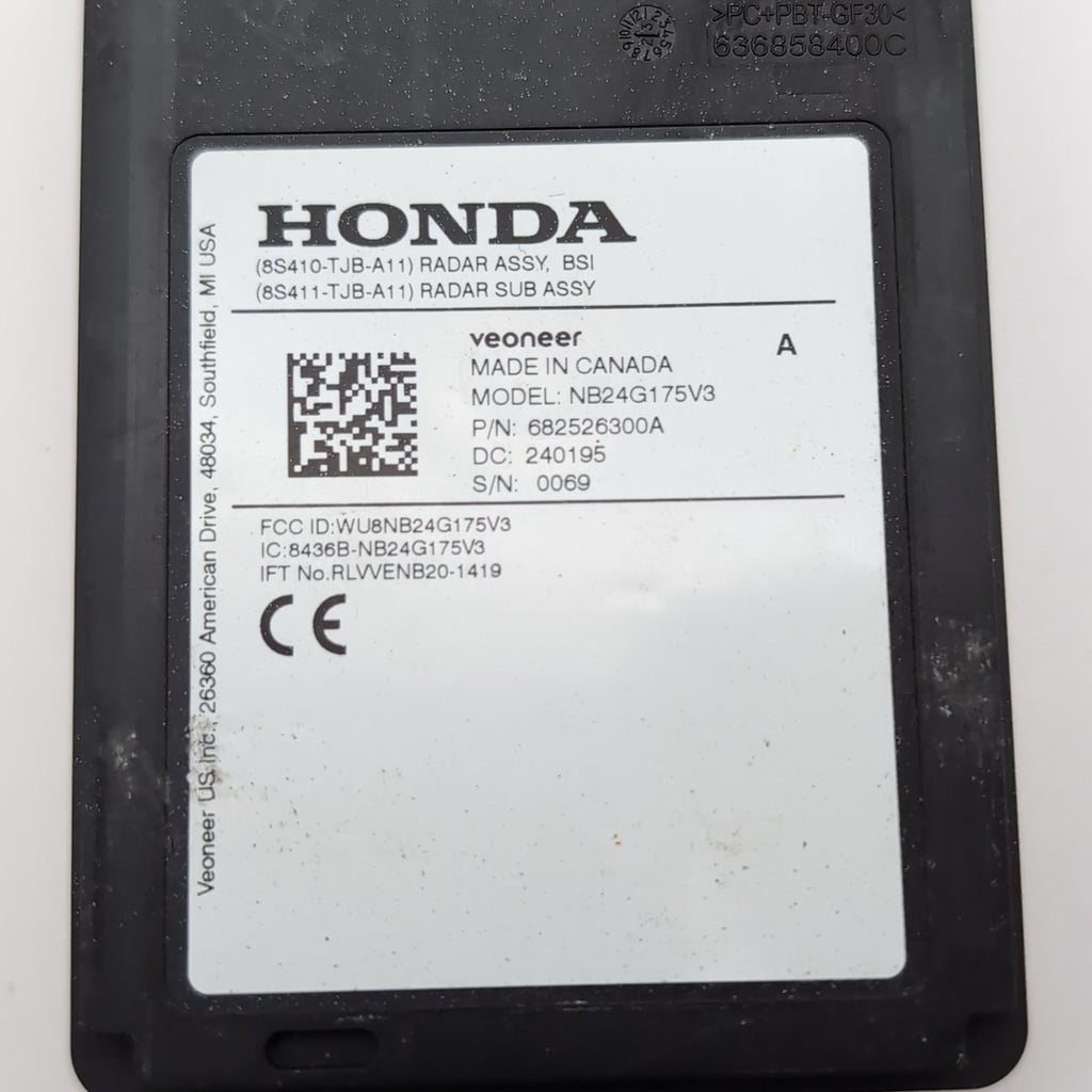 2022- 2024 ACURA RDX Genuine Acura Radar Sub Right Passenger RH 8S411-TJB-A11