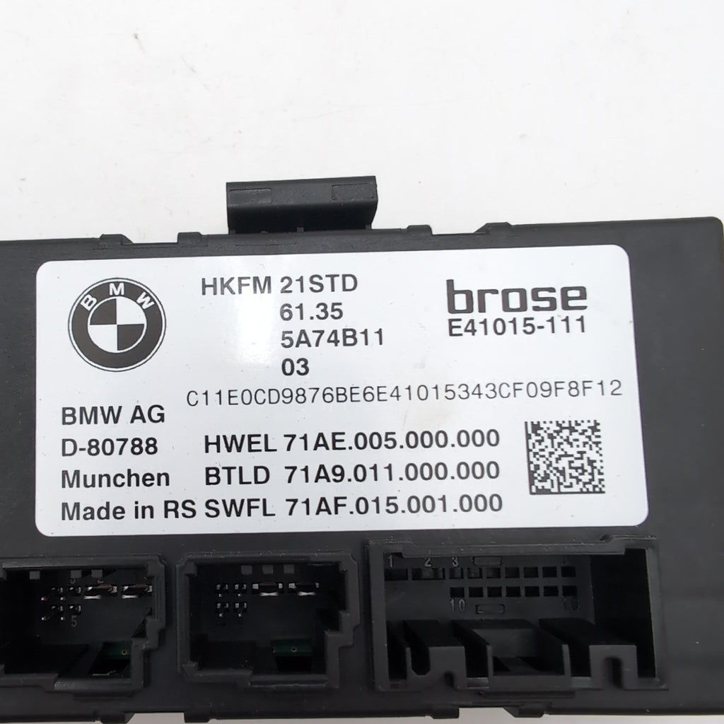 2023 2024 2025 BMW G60 XM X1 X2 X3 Trunk Lid Liftgate Control Module 5A74B11